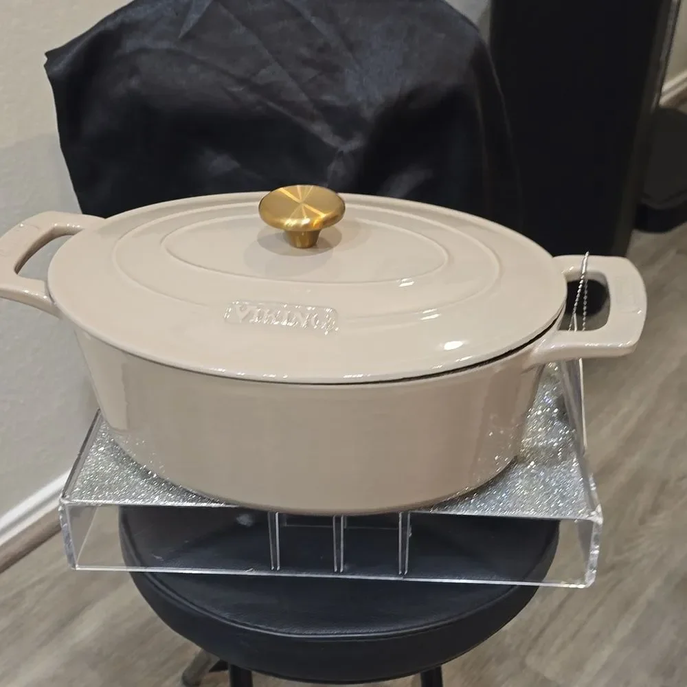 Viking 5QT Cast Iron Dutch‎ Oven/Roaster- Nantucket